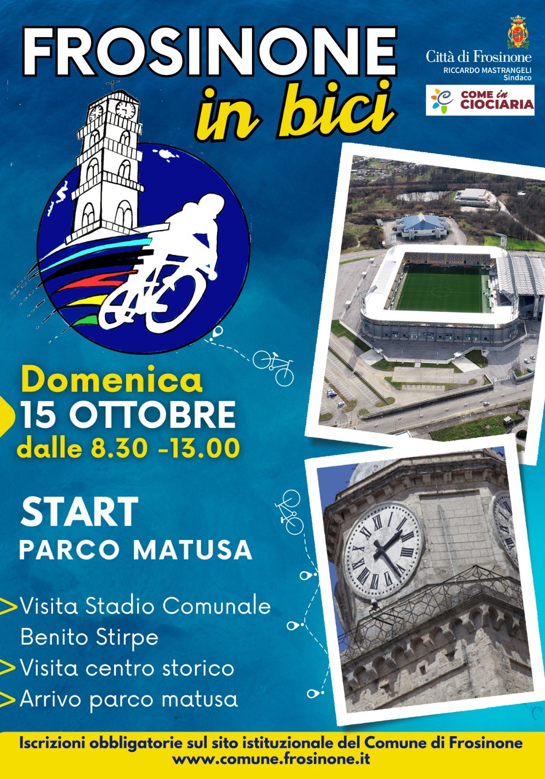 Frosinone in bici